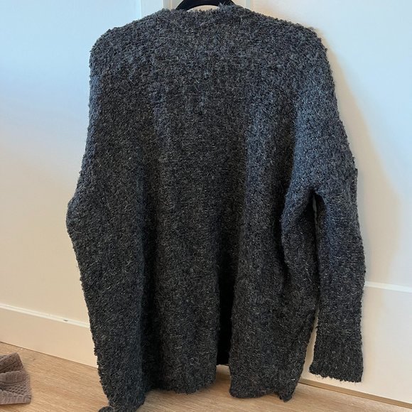 Free People‎ chunky dark grey knit sweater (xs) - Picture 5 of 5